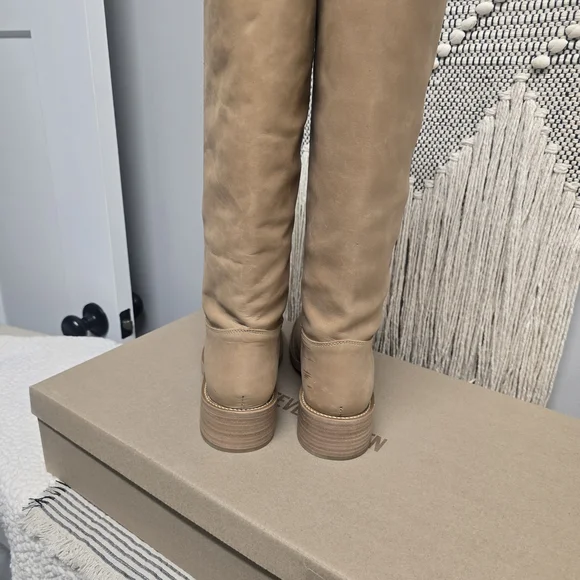 Steve Madden Tan Leather Knee-High Boots - Picture 4 of 7
